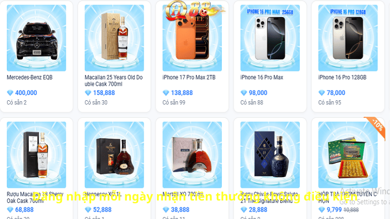 Đăng nhập mỗi ngày nhận tiền thưởng không điều kiện