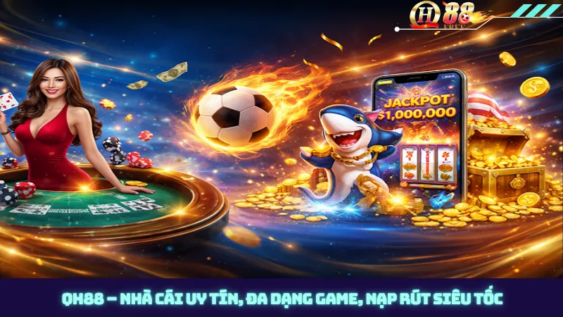 QH88 – Nhà cái uy tín, đa dạng game, nạp rút siêu tốc